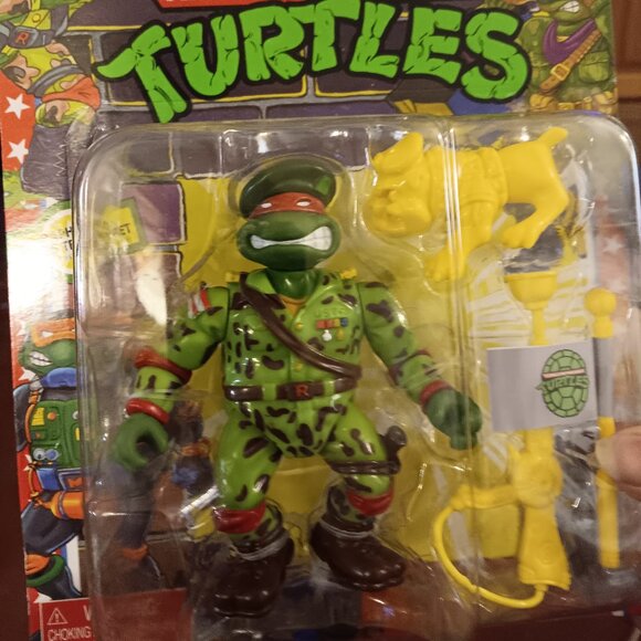 TMNT Mutant Military RALPH ,The Green Teen Beret RAPHAEL Action FIGURE NEW!! - Picture 1 of 2